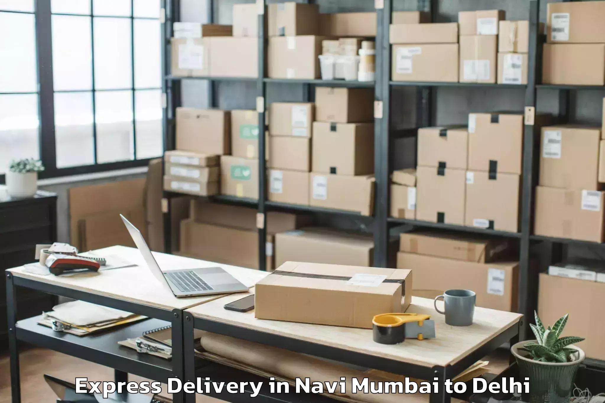 Hassle-Free Navi Mumbai to Defence Colony Express Delivery